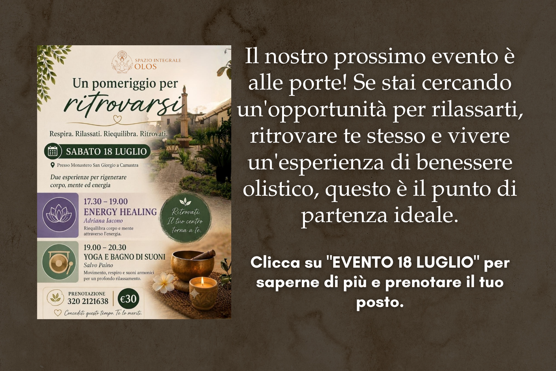 ritiro 18 luglio 2026